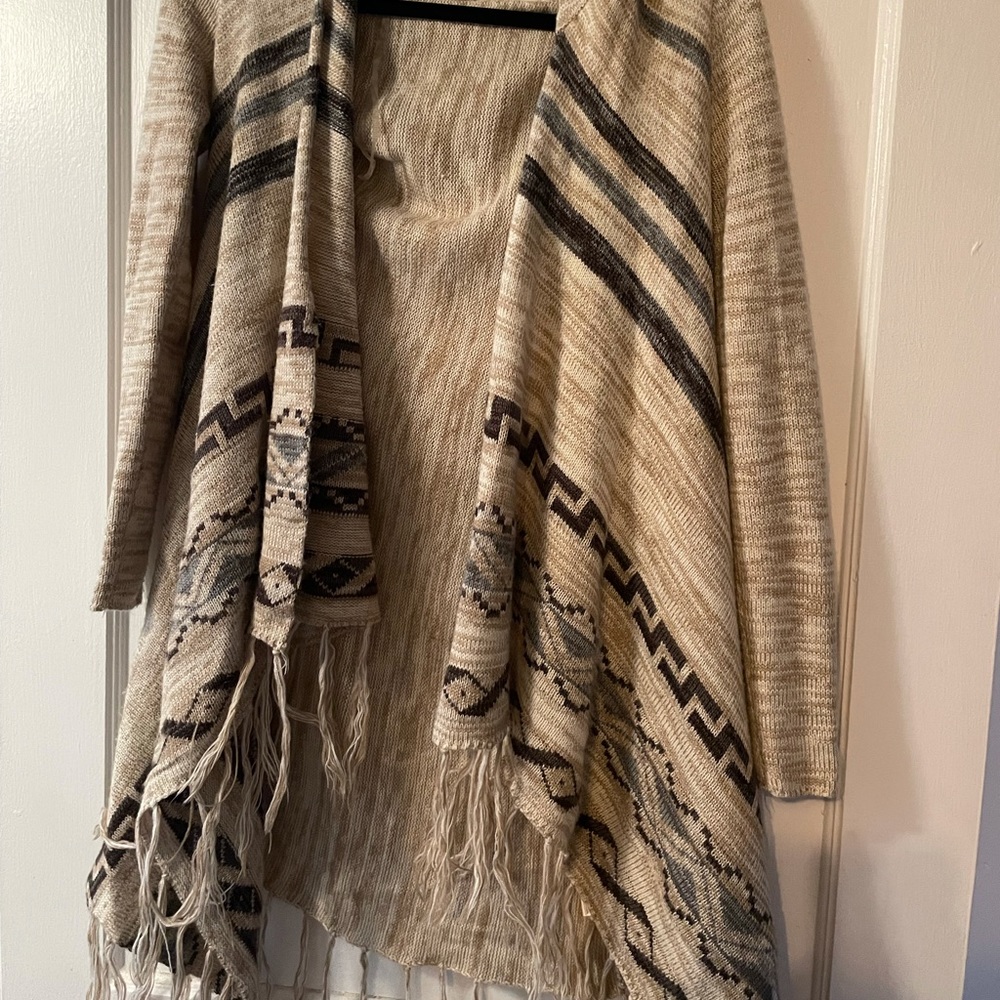 Altar’d State hooded wrap cardigan S EUC